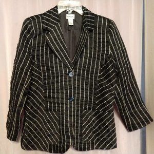 Chico's Lined Crinkle Fabric Blazer, Chico's Sz 1